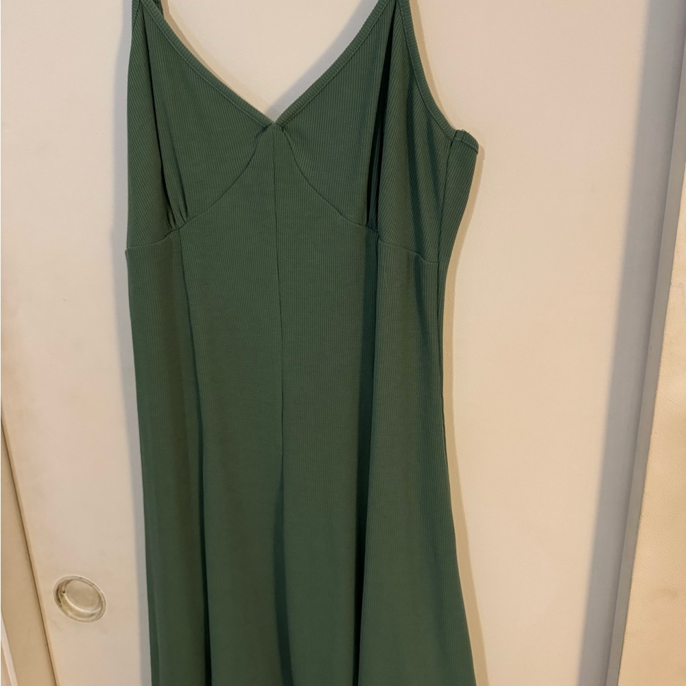 Forever 21 Strapless Dress in Elegant Green